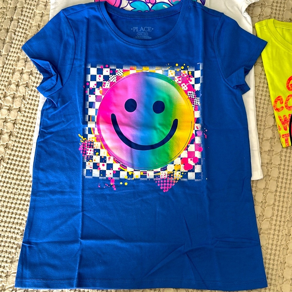 Children’s place girls t-shirts 4 pack - Picture 3 of 6